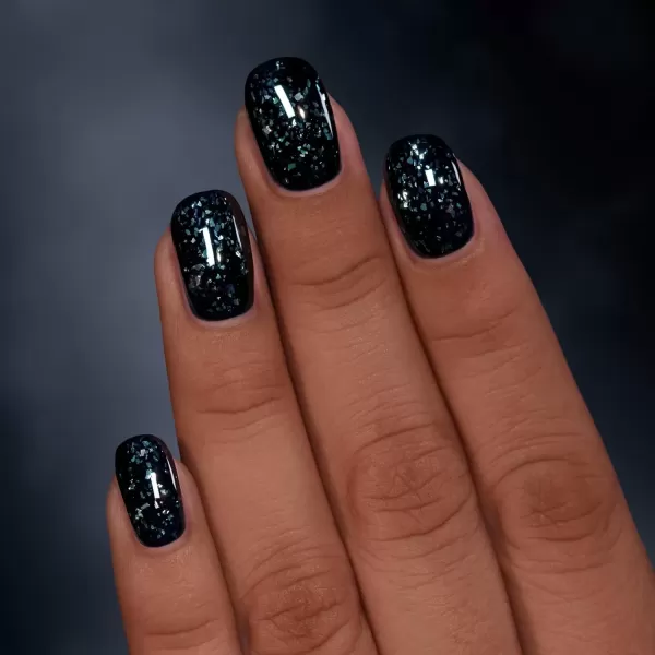 imageILNP Until Midnight  BlackBased Iridescent Flakie Shimmer Nail Polish