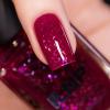 imageILNP Curtain Call  Deep MagentaBased Iridescent Flakie Shimmer Nail Polish