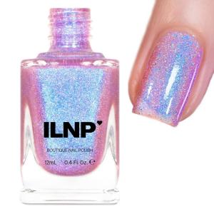 imageILNP Flower Child  Radiant Soft Pink to Blue Shimmer Nail Polish  Vegan Cruelty Free Non Toxic