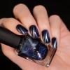 imageILNP Darkest Hour  BlackBased Blue Magnetic Shimmer Nail Polish  Vegan Cruelty Free Non Toxic