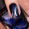 imageILNP Darkest Hour  BlackBased Blue Magnetic Shimmer Nail Polish  Vegan Cruelty Free Non Toxic