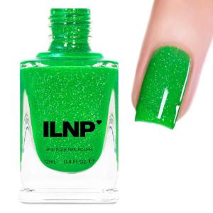 imageILNP Jellybean  Candy Green Holographic Jelly Nail Polish  Vegan Cruelty Free Non Toxic