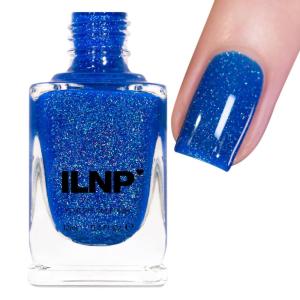 imageILNP Songbird  Vivid Cobalt Blue Holographic Jelly Nail Polish