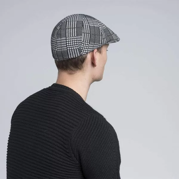 Kangol Pattern Flexfit Cap Black Plaid