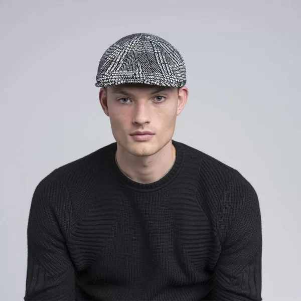 Kangol Pattern Flexfit Cap Black Plaid