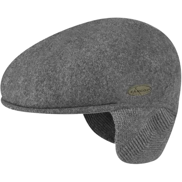 Kangol Wool 504 Earflap Dark Flannel, XX-Large