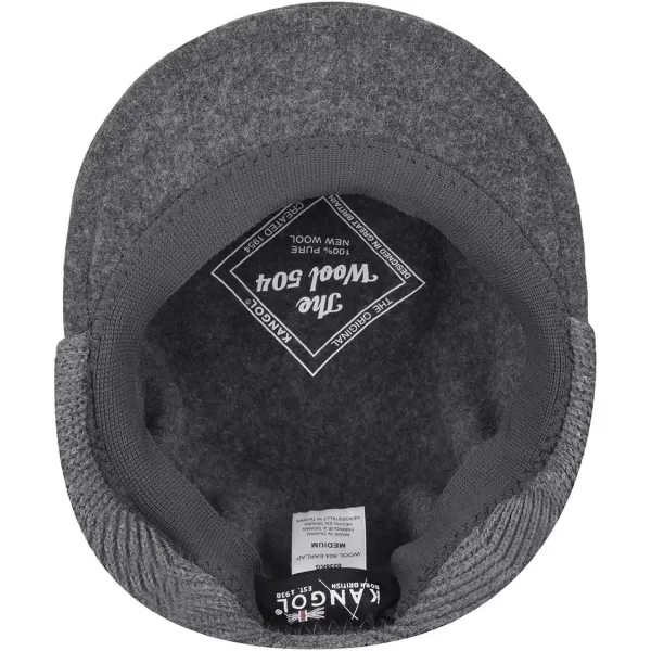 Kangol Wool 504 Earflap Dark Flannel, XX-Large