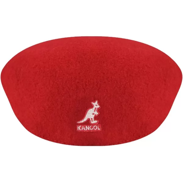 Kangol Wool 504 Hat for Men and Women, Large, Red