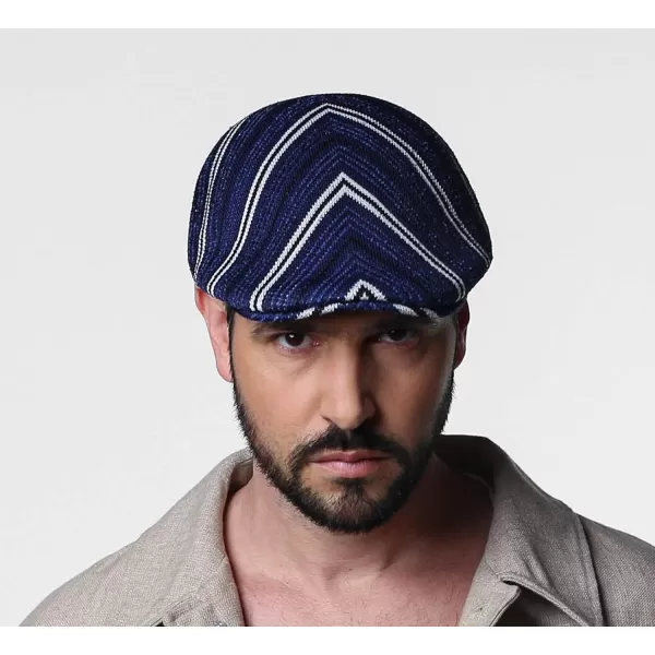 Kangol Diagonal Stripes 507 Cap - Grey/XXL Ivy Caps &amp; Flat Caps