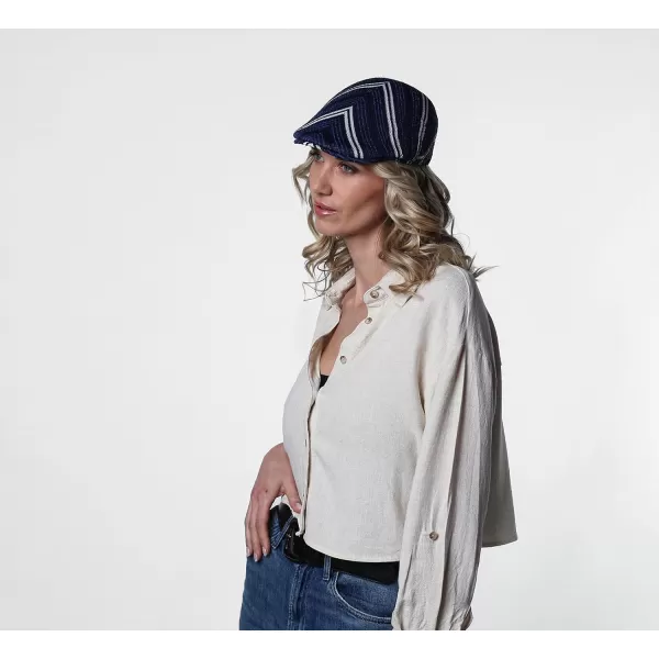 Kangol Diagonal Stripes 507 Cap - Grey/XXL Ivy Caps &amp; Flat Caps