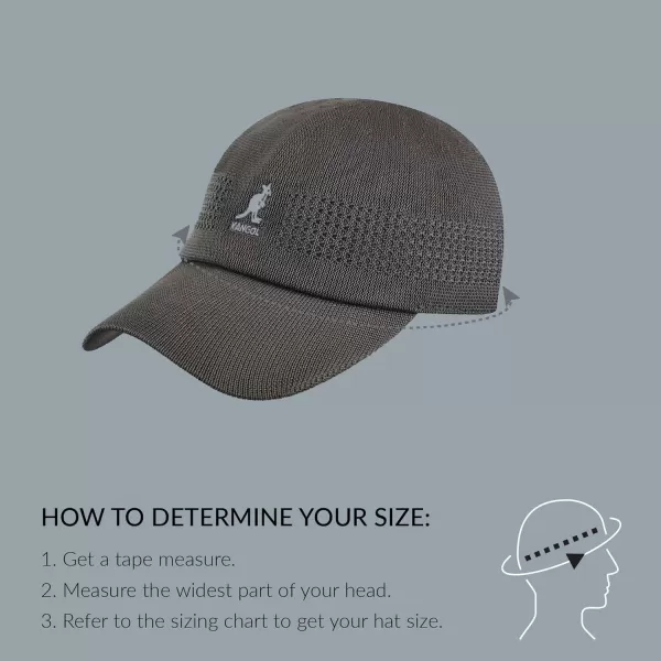 Kangol Tropic Ventair Spacecap Hat  Cherry GlowL Baseball ampamp Sport CapsCharcoal