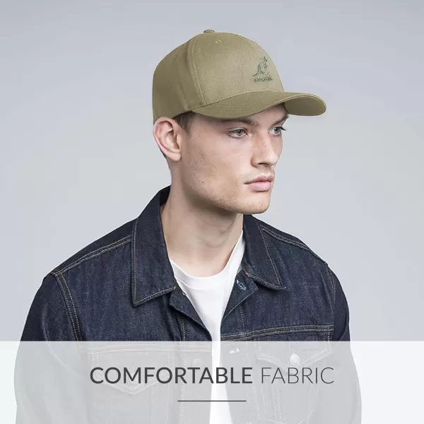 The Kangol Sport Collection Mens Wool Flexfit Baseball CapBeige