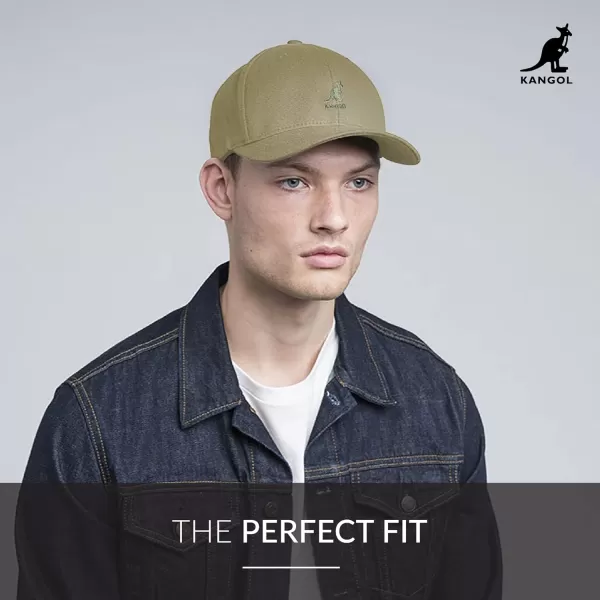 The Kangol Sport Collection Mens Wool Flexfit Baseball CapBeige
