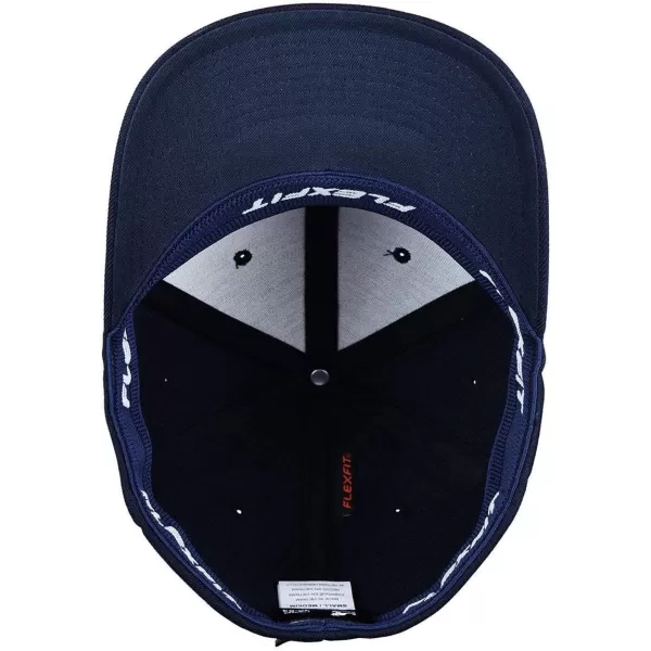 The Kangol Sport Collection Mens Wool Flexfit Baseball CapDark Blue