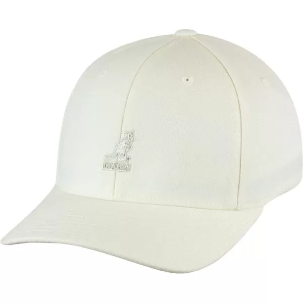 The Kangol Sport Collection Mens Wool Flexfit Baseball CapWhite
