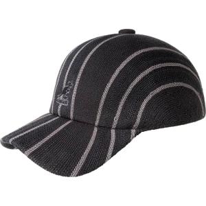 imageKangol Don Stripe Spacecap Hat  Warm GreyXL Baseball ampamp Sport CapsBlack