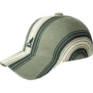 imageKangol Nostalgia Stripe Spacecap Baseball Cap BlackSage Green