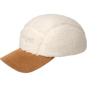 imageKangol Script Faux Sherpa 5Panel Baseball Baseball Cap Black 1SFMNatural
