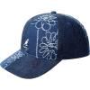 image:imageKangol Denim Mash Up Baseball Hat  Medium Blue Floral  1SFM Baseball amp Sport Caps One Size Fits MostMedium Blue Floral