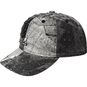 image:imageKangol Denim Mash Up Baseball Hat  Medium Blue Floral  1SFM Baseball amp Sport Caps One Size Fits MostBlack Trompe Loeil