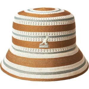 image:imageKangol Resort Stripe Lahinch Bucket Hat Rustic Caramel Multi