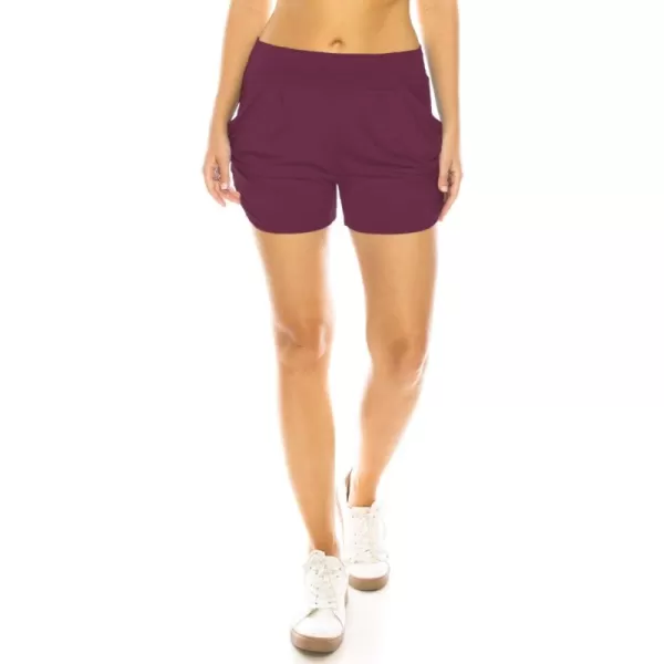 Harem Shorts Burgundy