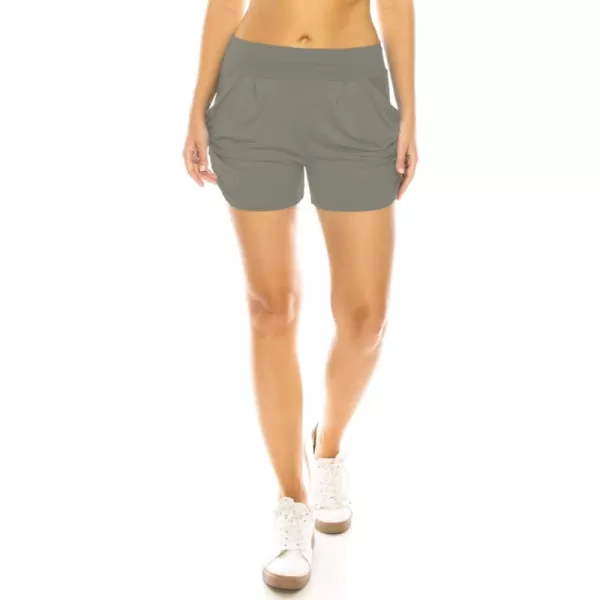 Harem Shorts Light Gray
