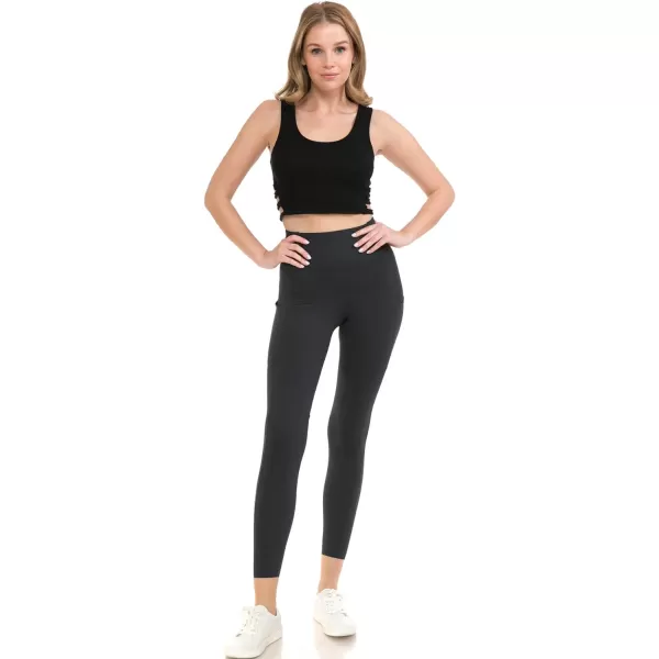 Leggings Depot High Waist 7/8 Leggings for Women Workout Yoga Pants with Pockets