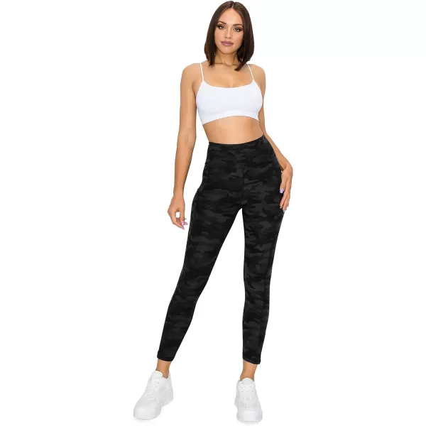 Leggings Depot High Waist 7/8 Leggings for Women Workout Yoga Pants with Pockets