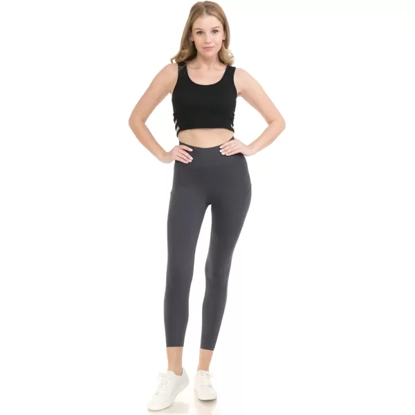 Leggings Depot High Waist 7/8 Leggings for Women Workout Yoga Pants with Pockets