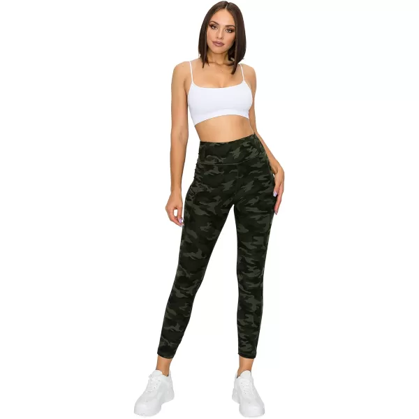 Leggings Depot High Waist 7/8 Leggings for Women Workout Yoga Pants with Pockets