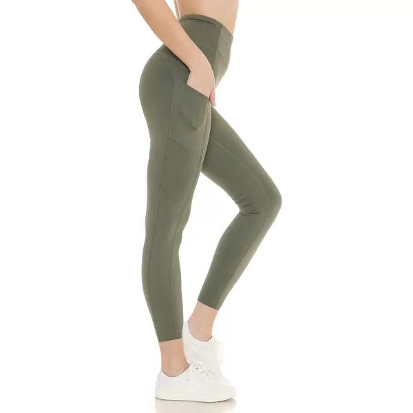 Leggings Depot High Waist 7/8 Leggings for Women Workout Yoga Pants with Pockets