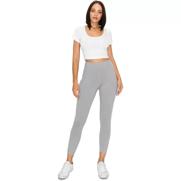 Leggings Depot High Waist 7/8 Leggings for Women Workout Yoga Pants with Pockets