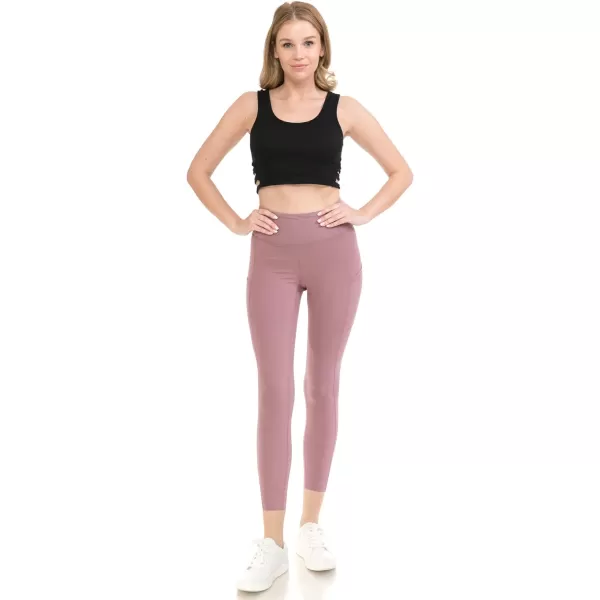 Leggings Depot High Waist 7/8 Leggings for Women Workout Yoga Pants with Pockets