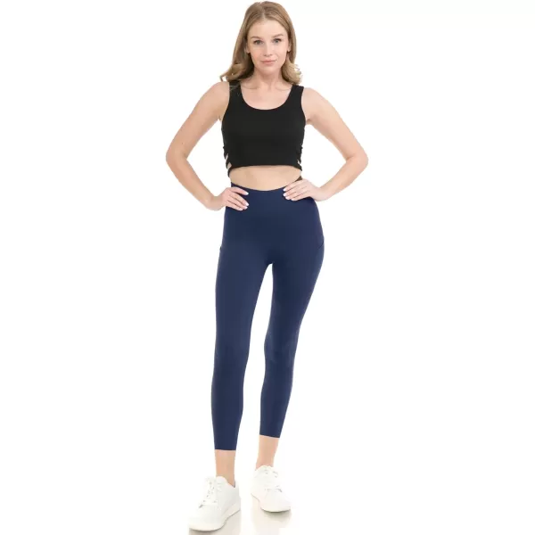 Leggings Depot High Waist 7/8 Leggings for Women Workout Yoga Pants with Pockets
