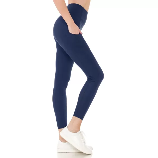 Leggings Depot High Waist 7/8 Leggings for Women Workout Yoga Pants with Pockets