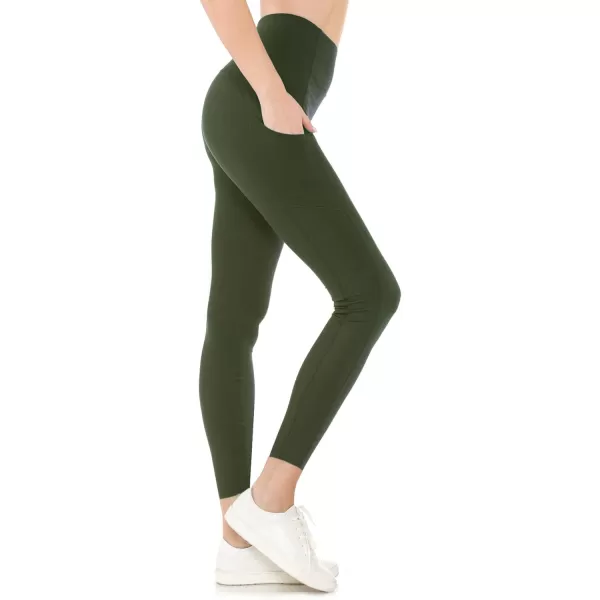 Leggings Depot High Waist 7/8 Leggings for Women Workout Yoga Pants with Pockets