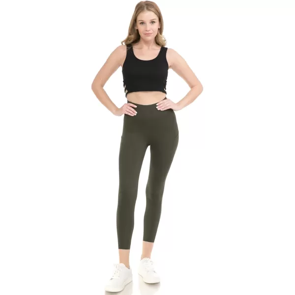 Leggings Depot High Waist 7/8 Leggings for Women Workout Yoga Pants with Pockets