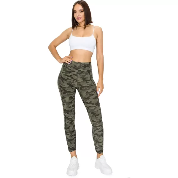 Leggings Depot High Waist 7/8 Leggings for Women Workout Yoga Pants with Pockets