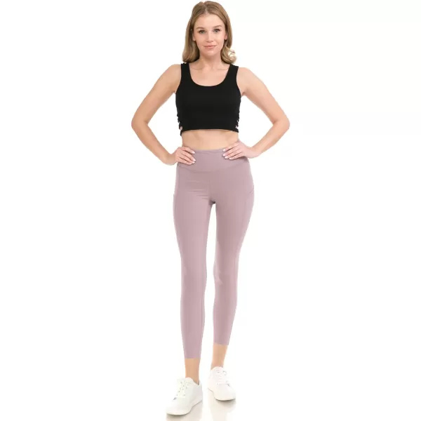 Leggings Depot High Waist 7/8 Leggings for Women Workout Yoga Pants with Pockets