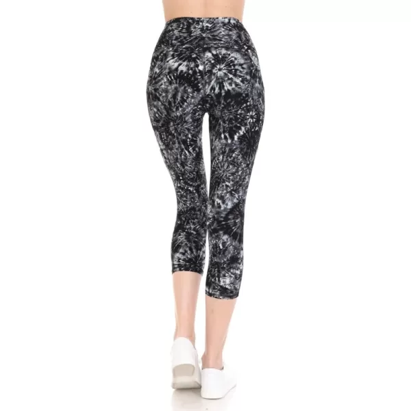 Capri Length Coal Tie Dye