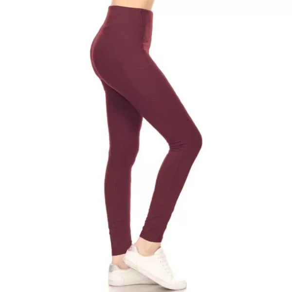 W/ Pockets-Full Length Burgundy