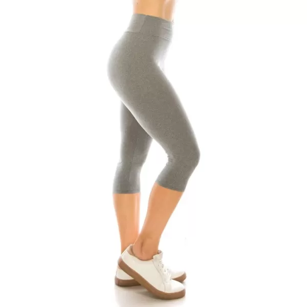 Capri Length Heather Gray