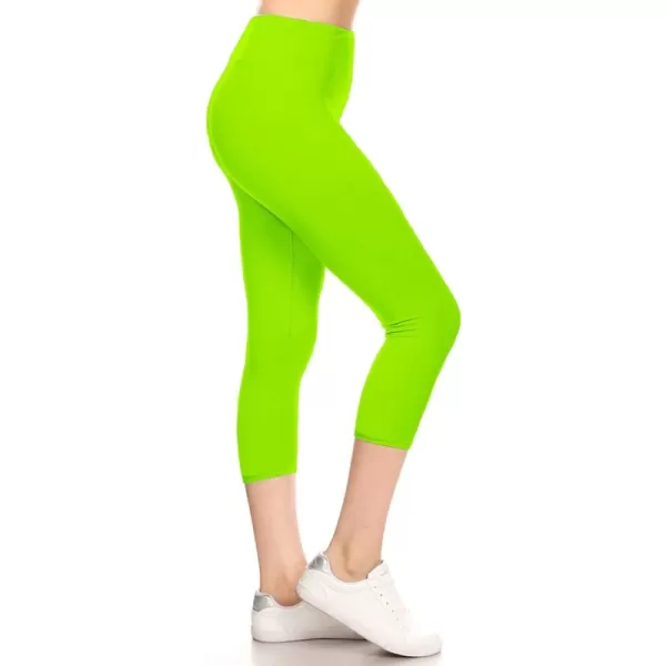 Capri Length Neon Green