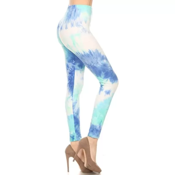 Full Length Blue Green Tie Dye