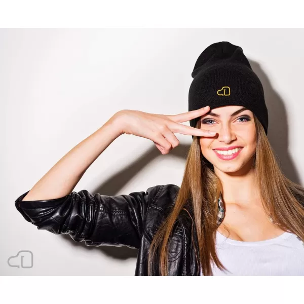 Leggings Depot Women Men Unisex Stretchable Warm Winter Fashion Knit Beanie Hat