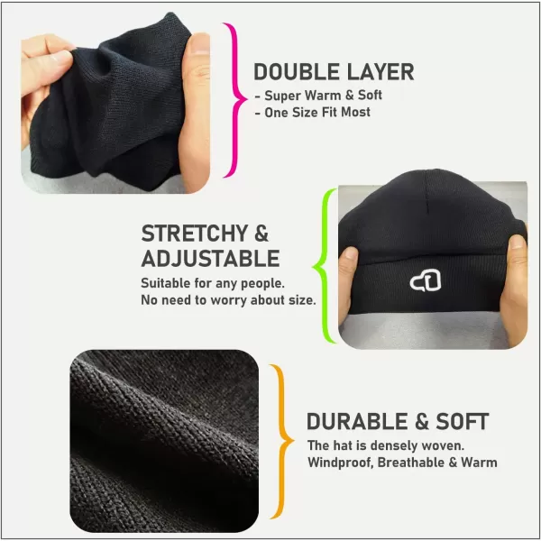 Leggings Depot Women Men Unisex Stretchable Warm Winter Fashion Knit Beanie Hat