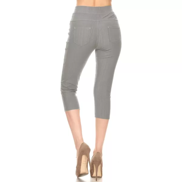 Leggings Depot Women's Cotton Blend Stretch Pull-on Jeggings Casual Pants with Pockets 