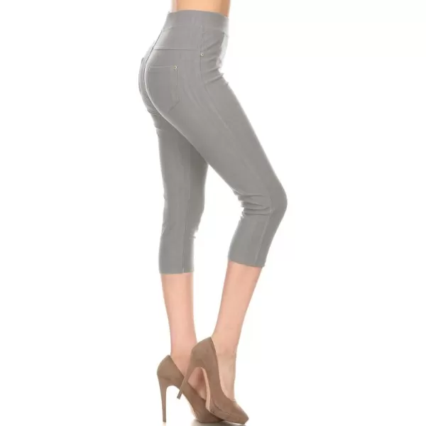 Leggings Depot Women's Cotton Blend Stretch Pull-on Jeggings Casual Pants with Pockets 