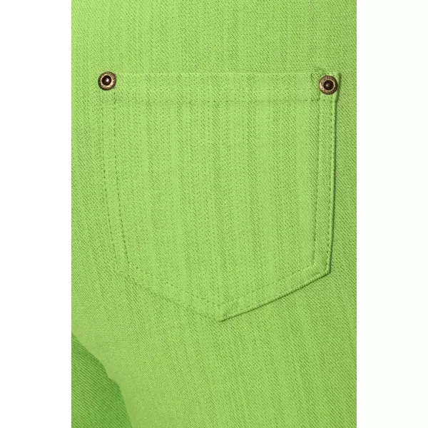 Leggings Depot Women's Cotton Blend Stretch Pull-on Jeggings Casual Pants with Pockets 